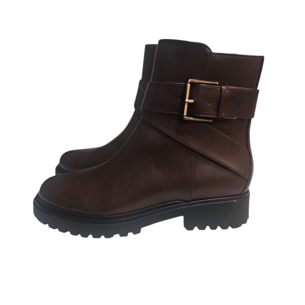 Unisa Dark Brown Ankle Booties Size 9.5M